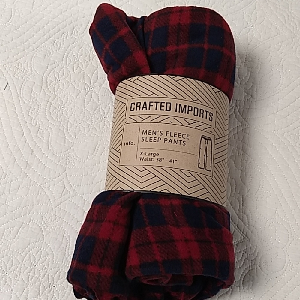 Crafted imports men's fleece sleep pants